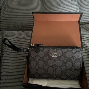 Coach Black Wristlet